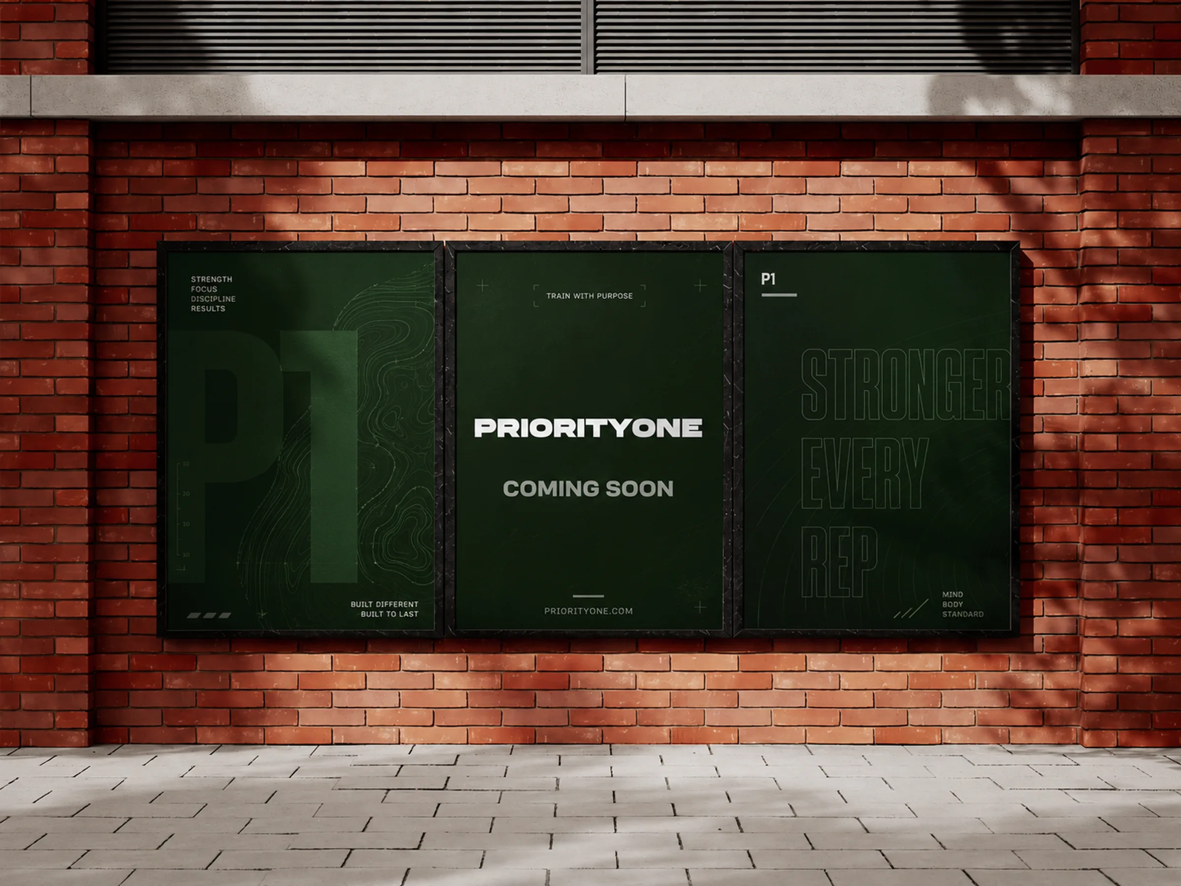 Priority One Performance branded posters